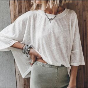 Mikuta White Loose Linen Shirt